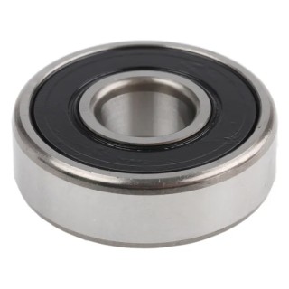 SKF Single Row Deep Groove Ball Bearing , 15 mm ID, 42 mm OD, 13 mm Width, Sealed, Steel Balls, Sheet Metal Cage 6302-2RSH