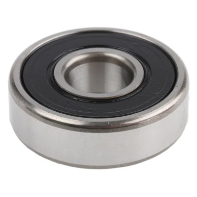 SKF Single Row Deep Groove Ball Bearing , 15 mm ID, 42 mm OD, 13 mm Width, Sealed, Steel Balls, Sheet Metal Cage 6302-2RSH