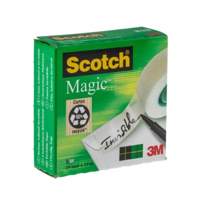 3M Clear Magic Office Tape 19 mm Width x 33 m Length 810