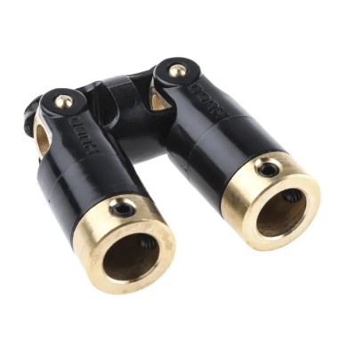 Huco Universal Joint, 2 Joints, Plain Type, 89.8mm Length, Brass Material, 111.16.3232