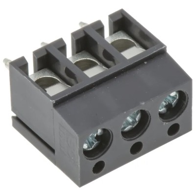 RS PRO 3-Contact 5 mm Pitch 1 Row PCB Terminal Block 300V 16A Fibreglass Reinforced Polybutylene Terephthalate 494-8912