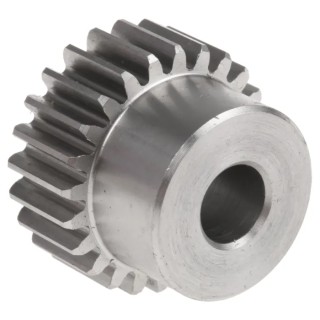 RS PRO Stainless Steel 24 Teeth Spur Gear 1 Module 8mm Bore 24mm Pitch Diameter 20mm Hub Diameter 521-6749