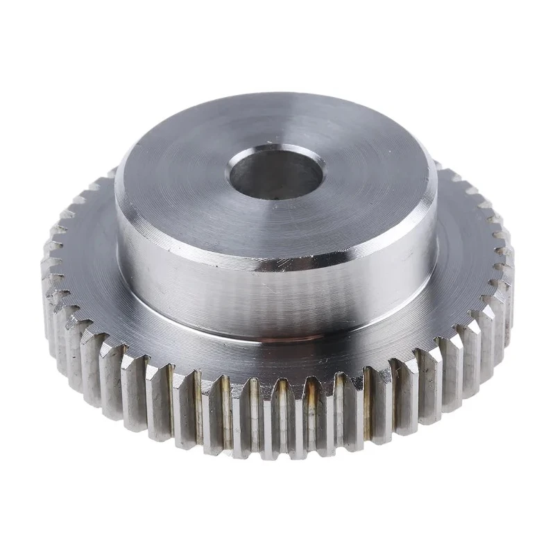 RS PRO Stainless Steel 50 Teeth Spur Gear, 1 Module, 10mm Bore, 50 mm Pitch Diameter, 35 mm Hub Diameter 521-6783