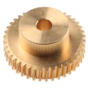 NEUTRAL Bronze 1 Module Worm Wheel Gear 40 Tooth 26 mm Hub Diameter 40 mm Pitch Diameter 16.5 mm Face Width 521-6963