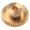 NEUTRAL Bronze 1 Module Worm Wheel Gear 40 Tooth 26 mm Hub Diameter 40 mm Pitch Diameter 16.5 mm Face Width 521-6963