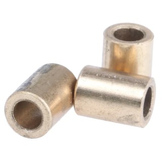 RS PRO Bronze Plain Bush, 3 mm Shaft Diameter, 5 mm Outside Diameter, 7 mm Length, Oil-less Sintered Bronze, 521-7708