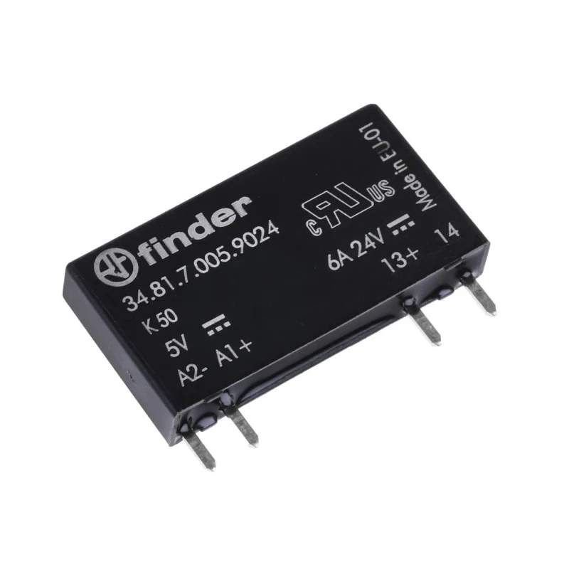 Finder 34 Series Solid State Relay 6 A Load PCB Mount 24 V dc Load 12V Control 34.81.7.005.9024