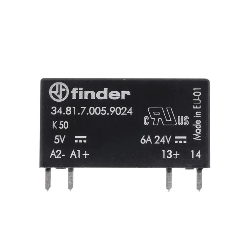 Finder 34 Series Solid State Relay 6 A Load PCB Mount 24 V dc Load 12V Control 34.81.7.005.9024