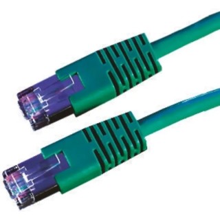 Roline Cat6 Shielded Screened Ethernet Cable 8 Core, Green PVC Jacket, 10 m Length Cat6