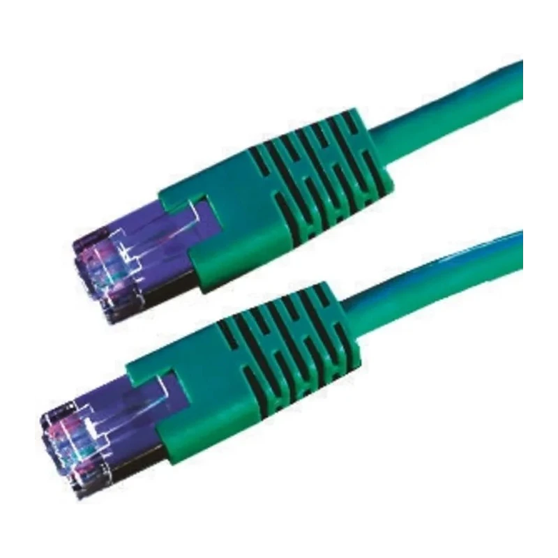 Roline Cat6 Shielded Screened Ethernet Cable 8 Core, Green PVC Jacket, 10 m Length Cat6