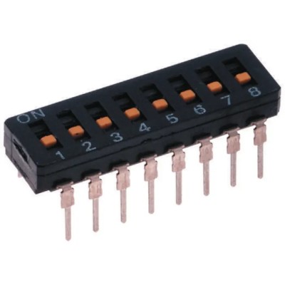 Omron Rotary Coded DIP Switch Through Hole Mount Slide Actuator A6T-6104