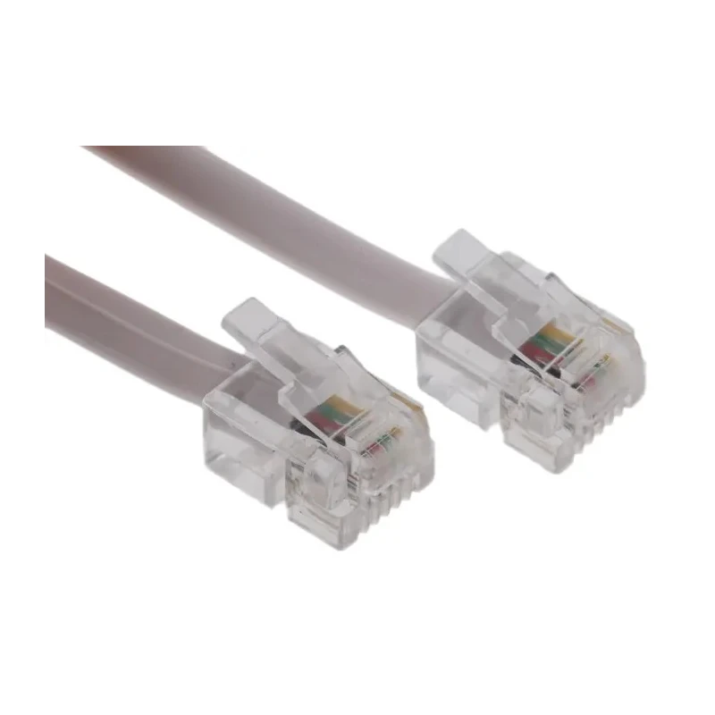 Roline Male RJ11 to Male RJ45 Telephone Extension Cable, Grey Sheath, 6 m 11.04.1906-10