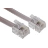 Roline Male RJ11 to Male RJ45 Telephone Extension Cable, Grey Sheath, 6 m 11.04.1906-10