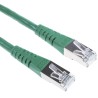 Roline Shielded Screened Cat6 Ethernet Cable 8 Core, Green, 15 m, PVC Jacket Cat6