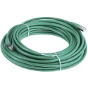 Roline Shielded Screened Cat6 Ethernet Cable 8 Core, Green, 15 m, PVC Jacket Cat6
