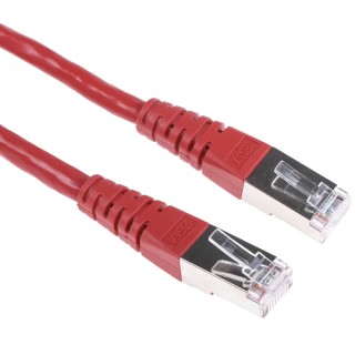 Roline Shielded Screened Cat6 Ethernet Cable 8 Core, Red, 20 m, Polyvinyl Chloride Jacket 