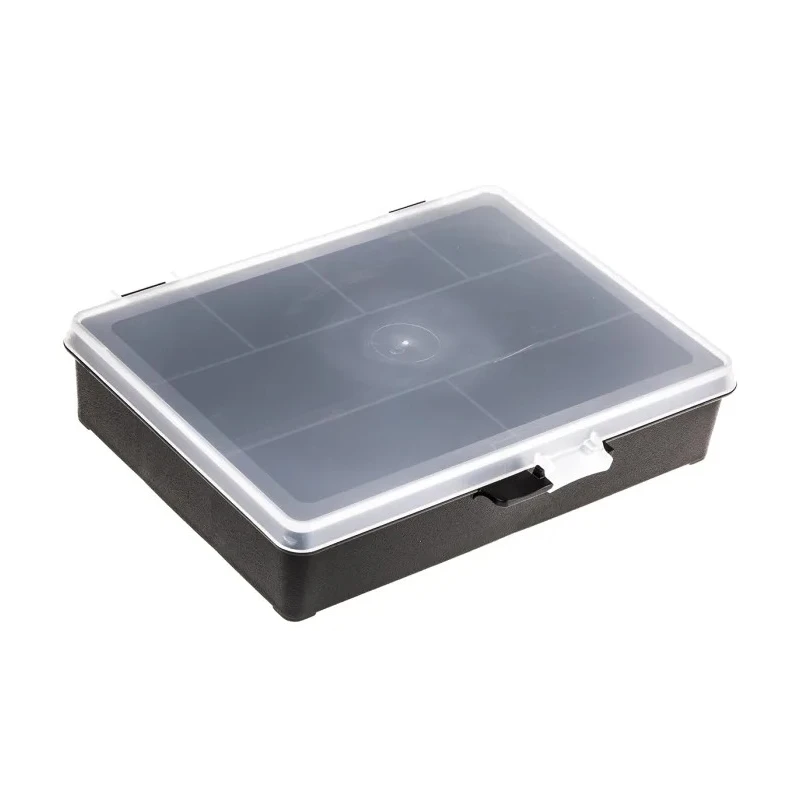 Raaco 7 Cell Black Polypropylene Compartment Box 40 mm x 179 mm x 151 mm 132435