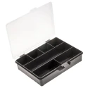 Raaco 7 Cell Black Polypropylene Compartment Box 40 mm x 179 mm x 151 mm 132435