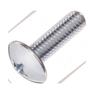 Yahata Neji Chrome Plated Steel Cross Truss Head Machine Screw M5 10 mm 4979874825698