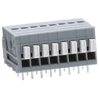 Sato Parts ML-700-NH Series 4-Contact 2.54 mm Pitch 1 Row Screwless PCB Terminal Block ML-700-NH-4P