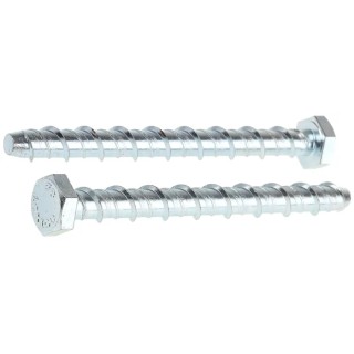 RS PRO Steel Anchor Bolt Zinc Plated 8 mm Drill Diameter 100 mm Length 60 mm Max Fixing Thickness 526-6615