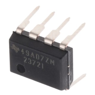 Texas Instruments Operational Amplifier, Low Voltage CMOS, Dual Channel, 3 MHz Gain Bandwidth, 8-Pin 16V PDIP TLV2372IP