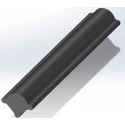 RS PRO Black Ethylene Propylene Diene Monomer Edge Protection Edging Strip 20 m x 7.3 mm x 9.5 mm 619-1613