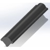RS PRO Black Ethylene Propylene Diene Monomer Edge Protection Edging Strip 20 m x 7.3 mm x 9.5 mm 619-1613