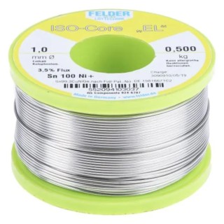 Felder Lottechnik Lead Free Solder Wire 1 mm Diameter 227 °C Melting Point 500 g 552094103037