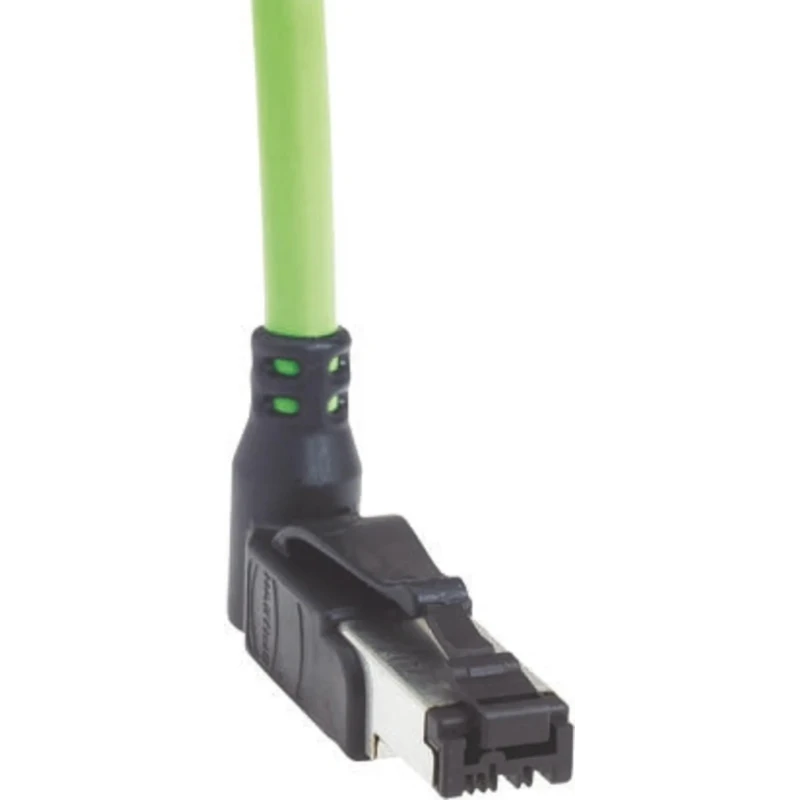 HARTING Cat5 Ethernet Cable, 1m Length, Green RJ45 Male to Unterminated U/FTP PVC Jacket 09470300024