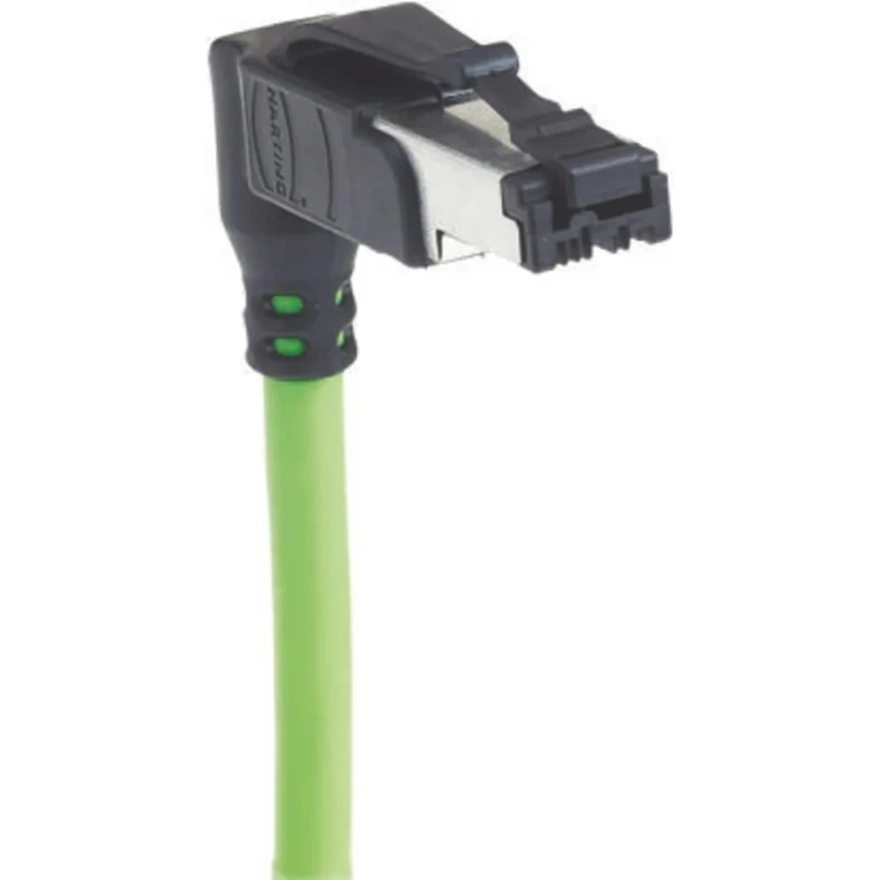 HARTING Cat5 Ethernet Cable 1.5 m Green RJ45 Male to Unterminated U/FTP PVC 09470400025