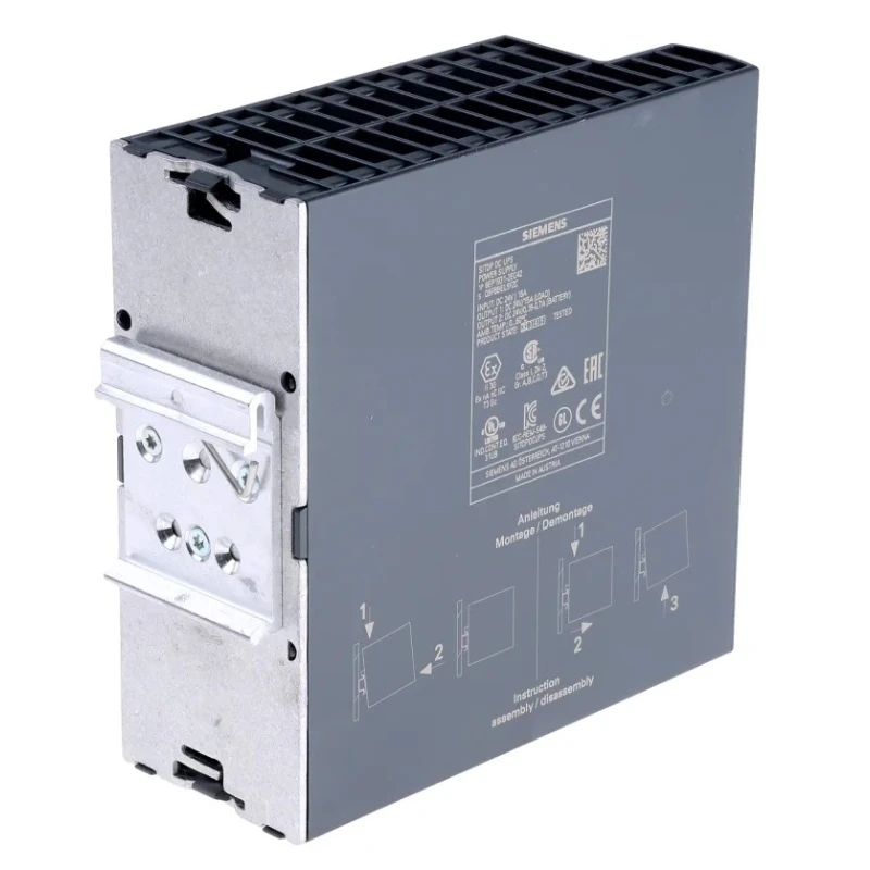 Siemens Uninterruptible Power Supply SITOP DC 360W, 22-29 V DC Input, 19-28.5 V DC Output, 15A, DIN Rail Mount 6EP1931-2EC42