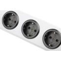 Bodo Ehmann 16A 250V 5 Gang Socket Bar Type F with Illuminated Power Switch 0201X00052300