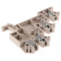 Weidmüller DLI Series 3-Level Beige DIN Rail Terminal Block, 2.5mm², Screw Termination, 250V, 26A Current 1783820000