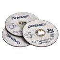 Dremel SpeedClic Aluminium Oxide Abrasive Disc 38 mm Diameter x 1.12 mm Thickness Very Fine Grade P60 Grit 12 Per 2615S456JD