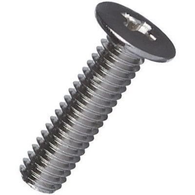 Yahata Neji Nickel Plated Iron Cross Drive Truss Head Machine Screw M5 Thread 20mm LH M5X20