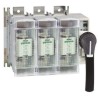 Schneider Electric Fuse Switch Disconnector, 3-Pole, 630A, 100V, DIN Rail Mount, Cable Terminal, IP20, TeSys GS Series GS2S3