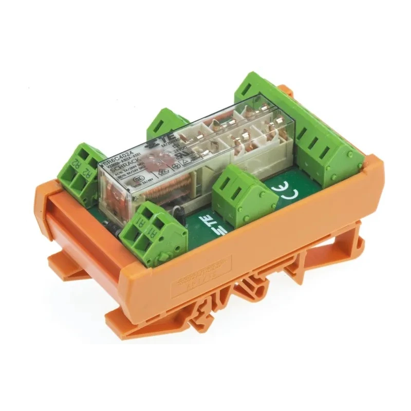 TE Connectivity Force Guided Relay 6-Pole PCB Mount, 24V DC Coil, Silver Alloy Contacts SR6ZC024