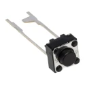 Omron Black Tactile Switch Plunger 1.6 mm SPST 50mA 24 V dc Through Hole B3F-6020