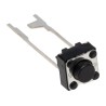 Omron Black Tactile Switch Plunger 1.6 mm SPST 50mA 24 V dc Through Hole B3F-6020