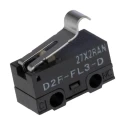 Omron Simulated Roller Lever Micro Switch, Solder Terminal, 1A, 30V DC, SPDT Contact, IP40 D2F-FL3-D