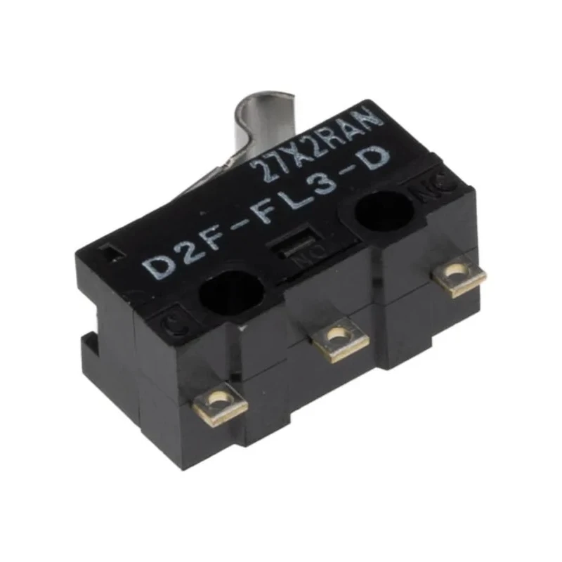 Omron Simulated Roller Lever Micro Switch, Solder Terminal, 1A, 30V DC, SPDT Contact, IP40 D2F-FL3-D