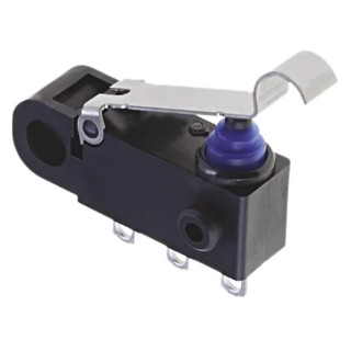 Omron Simulated Roller Lever Micro Switch, Solder Terminal, 2A, SPDT, IP67 D2HW-C231H