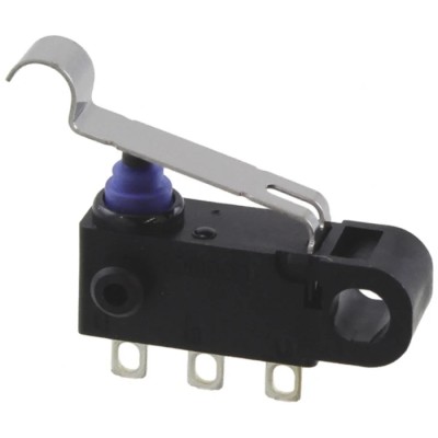 Omron Micro Switch Simulated Roller Lever Solder Terminal 2A 125 V AC SPDT IP67 D2HW-C271H