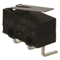 Omron Aratas Hinge Lever Micro Switch, Right Angle PCB Terminal, 100mA, SPDT Contact, IP40 Rated D2F-01FL-A