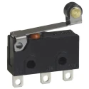 Omron Sealed Subminiature Roller Lever Micro Switch, Solder Terminal, 100mA, 30 V dc, SPDT, IP67 D2SW-01L2H