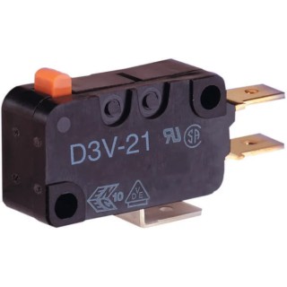 Omron Miniature Simulated Roller Lever Micro Switch, Tab Terminal, 16A, SPDT, IP40 D3V-164-1C5