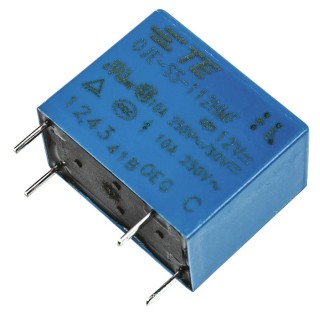 TE Connectivity PCB Power Relay 12V DC Coil 10A Switching Current SPST 4-1419128-4