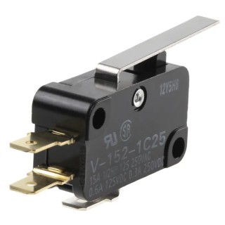 Omron Aratas Hinge Lever Micro Switch Tab Terminal 15A 250V AC SPDT IP40 V-152-1C25