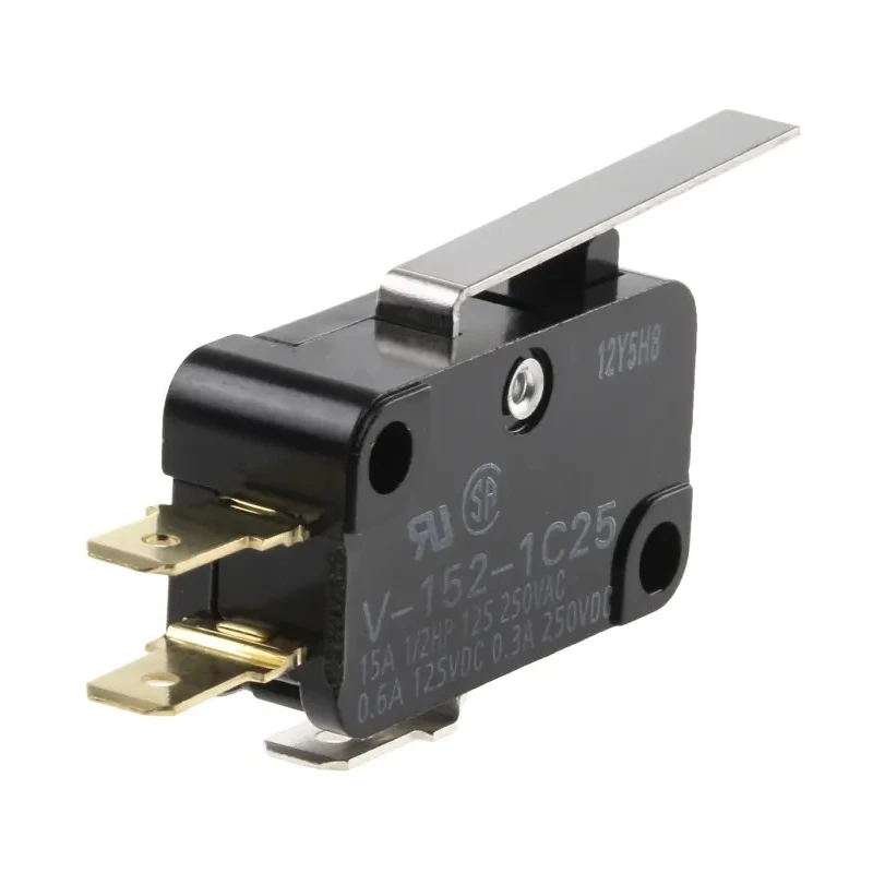 Omron Aratas Hinge Lever Micro Switch Tab Terminal 15A 250V AC SPDT IP40 V-152-1C25
